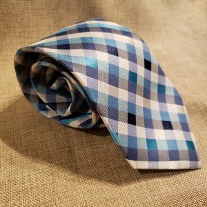 Blue/Teal/White Nautica Necktie 66" x 3"